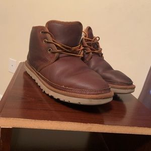 Mens Brown Leather Ugg Boots